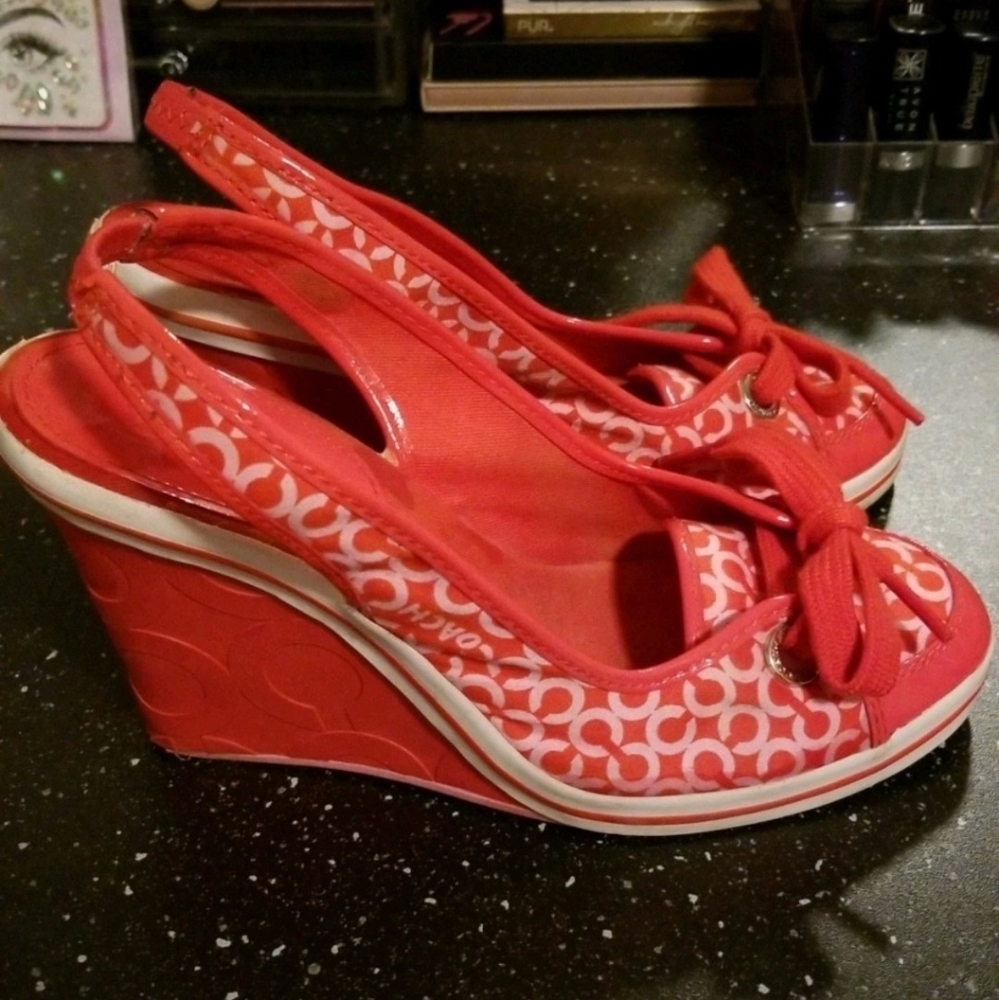 Coach CC wedges
